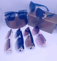Rimless Pilot Style Woman Sunglasses for Men Women Colorful ...