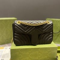 디자이너 여성 가방 Marmont 핸드백 지갑 패션 클래식 어깨 크로스 바디 백 가죽 체인 핸드백 럭셔리 브랜드 토트 클러치 지갑