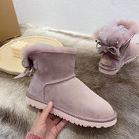 Woman Parent- child Short boot Designer sheepskin snow Boots ...