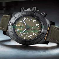 2019 Mens Watch Super 1884 Mouvement de quartz Chronographe Strap de nylon m￢le Men de nylon Regarde la montre-bracelet258E