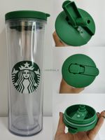 2022 Starbucks Tumblers de camada dupla Starbucks Isolados copo de bomba de 710 ml de bomba palha copo corporal copo de grande capacidade de garrafa de garrafa de garrafa