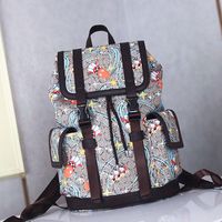Tuval sırt çantaları erkek ophidia çantaları seyahat çantası moda eski çiçek mektupları okul çantası çizim kapalı ayarlanabilir omuz askısı yüksek kapasiteli açık paketler
