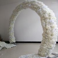 Dekoratif Çiçekler 20x 50cm Düğün Dekorasyon Kemeri Çiçek Sıraları Parti Koridoru Yol Alıntı Centerpieces Malzemeleri 10 PCS/LOT