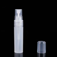 Durchscheinende 5 ml Plastiksprayflaschen für Parfüm mit feiner Nebelspritzlackkappe
