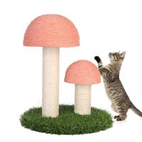 Cat Furniture Scratfer Scratchroom Mushroom Tree Scratfer Post Tower Climbing Activity Natural Sisal Ropes 220920