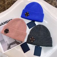 Designer atacadista Beanie Hat Luxurys Moda Cashmere Knit