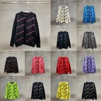 Erkek Kadın Örgü Sweater Hoodie Tasarımcı Kazak Mektup Uzun Kollu Sweatshirt Moda Pullover Sonbahar Kış Sıcak Üst Kıyafetler Tutun