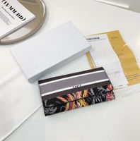 빈티지 패션 직조 인쇄 지갑 유럽 및 미국 편지 실용적인 성격 디자이너 여성 패션 긴 지갑
