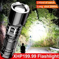 900000LM XHP199 Lanternas de LED de alta potência lanterna LED USB LACLE LED 18650 Lanterna poderosa xhp160 lanterna para caçar j220713