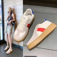 캐주얼 신발 두꺼운 바닥 비스킷 보드 여성 2022 여름 새로운 한국 버전 온라인 인기있는 학생 캐주얼 화이트 신발