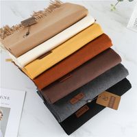 Scarves Winter Scarf For Women Shawls And Wraps Fashion Soli...