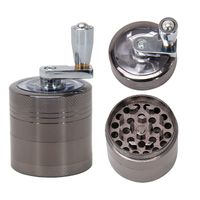 ACCESSOIRES SUMEUX GRINDACE DE TOBAC 40 mm 4 couches zicn alliage Hand Hand Metal Muller Pepper Grinders