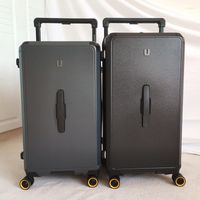 여행 가방 여행 수하물 두꺼운 대용량 유니버설 휠 트롤리 여행 가방 USB 충전으로 26/28/30 와이드 케이스