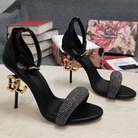 Women Sandals Shoes Gladiator Summer Summer Brands Keira مصقول العجل Baroquel Heels Lady Pop Heel Carbon Carbon Lady Party Party