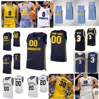 Retro Vintage Men's Jimmy Butler Marquette #33 Jersey Stitched Yellow