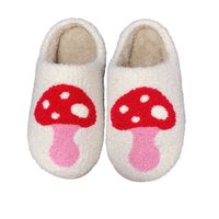 Дизайн тапочек Симпатичный мультфильм -грибные обувь Уютная милая женщина и мужчина зимняя домашние тапочки 220921