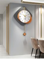 벽시계 가벼운 고급 스윙 시계 거실 북유럽 홈 장식 매달려 창조적 장식 3D
