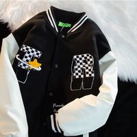 Men S Jackets American Retro Alphabet Embroidery Juctets Coats Men S Y2K Street Hip Hop Baseball Suit Build That Disual Trend Jacket 220921