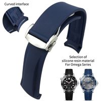 Watch Bands 19mm 20mm 21mm 22mm in silicone in gomma per Omega 300 Strap Skx Band Moon 220921