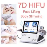 Machine de lifting du visage 7D HIFU HIFU Dispositif facial Ultrasons Corps Slimming Forming Repoval Repover Fat Reliver Beauty
