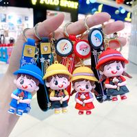 Cartoon Characters Figures Keychain Toys Cute Doll Key Ring ...