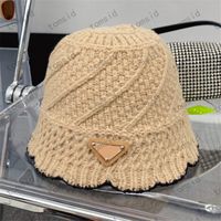 Winter Designer Knit Bucket Hat For Woman Mens Luxury Fitted...