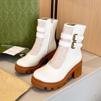 أزياء الربيع والخريف للسيدات القصيرة أحذية جلدية تريند مارتن بوتس مصمم أدوات مكاتب مريحة