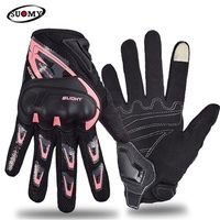 Fünf Finger Handschuhe Suomy Motorradhandschuh Männer Sommer atmungsaktives rosa Touchscreen Moto für Motocross -Motorrad Guantes 220921