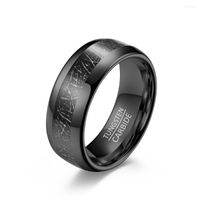Anelli di nozze 4/6/8 mm Uomini Donna Tungsten Steel Coppia Ring per il fidanzamento Regalo di San Valentino