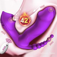 Sex Appeal Massagebeistung Klitoris Stimulator 3 im Saugen -Vibrator -Modus Vibration Sauger Anal Vagina Tragable Mundsaug Erotikspielzeug für Frauen