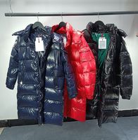 Mens de inverno para baixo casacos Jaquetas de Puffer Grossy Gross Gross Moda de moda de casaco de parkas de parkas long para baixo de casaco clássico 22FW Tamanho 12345