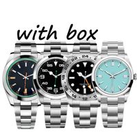 Relojes autom￡ticos de maquinaria para hombre Montre de Luxe Mu￱ecas de pulsera s￺per luminosas de acero inoxidable de 41 mm Relojes impermeables para mujeres.