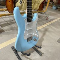 Fábrica Direct Blue Version Stratcast Guitarra Electric Guitar 21 Trets Diftonmedleón de palo de rosa