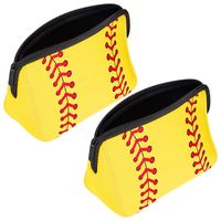 휴대용 여행용 가방 파티 호의 Neoprene Material Baseball Zipper Storage Bag 크리스마스 선물