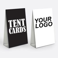 Restaurant Trame Show Card de bureau auto-exposition accessoire de table de table imprimée personnalisée Carte de tente de tente