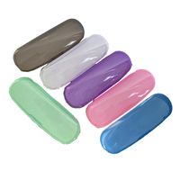 ￓculos de pl￡stico colorido Candy Caixa de ￳culos de sol transparente Caixa de armazenamento multifuncional