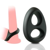 Cockrings vibrateur en silicone p￩nis toys pour adultes hommes m￢le ￩jaculation retard anneau de bite durable ￩rection plus ferme cockring flexible doux