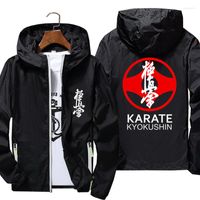 Мужские куртки Kyokushin Karate символ и куртка Kanji Мужская летняя бомбардировщик
