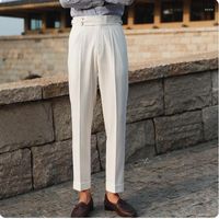Abiti da uomo maschi 2022 Business di moda primaverile pantaloni abiti in forma slim fit solidi tutti abbigliamento formale pantaloni da ufficio signori o358
