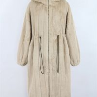 Женская меховая мех нераццирри зимний стильный длинночный густой теплый мягкий пушистый фальшивый меховой пальто