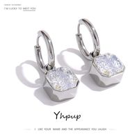 Hoop Huggie Yhpup 316L AAA Cubic Zirconia Stainless Steel Orchures Jewelry Mason Golling Drop Drop Gift 220924