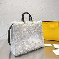 Totes Fenbag Sunshine Tote Bag Сумка Зимняя плюшевая дизайнерская сумочка женщин с большими возможностями покупки черепаха
