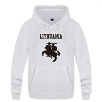 Herren Hoodies Litauen Litauen Waffenmantel Männer Fleece Long Sleeve Kapuzenpuppe Sweatshirt Winter Mann Hip Hop Fitness Pullover Streetwear