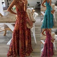 Casual Dresses Summer Boho Long Maxi Vest Dress For Women Sl...
