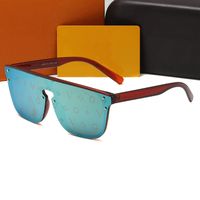 Moda Luxury Man Mens Hot Designer Sunglasses para homens e mulheres Vintage Praça Matte Frame Letra Impressa Filme Color Glasses Trend Leisure Style 1082