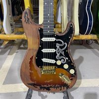 Classical SRV Relic Strat Guitarra Electric Chinese Factory Studio 100% Guitarra hecha a mano