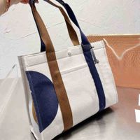 Totes Tbbag Designer Einkaufstasche Frauen Leinwand Handtasche Einfache Feste Farbe Großer Einkaufsvolumen Crossbody -Geldbörse 220902