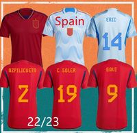 2022 Spain soccer jerseys 22 23 MORATA KOKE GAVI PEDRI FERRA...