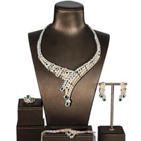 Wedding Jewelry Sets LAN 5A cubic zirconia wedding jewelry s...
