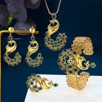 Wedding Jewelry Sets Charms 3PC Bracelet Ring Earring Set Fo...